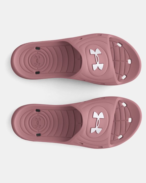 Women's UA Locker IV Slides in Pink image number 2